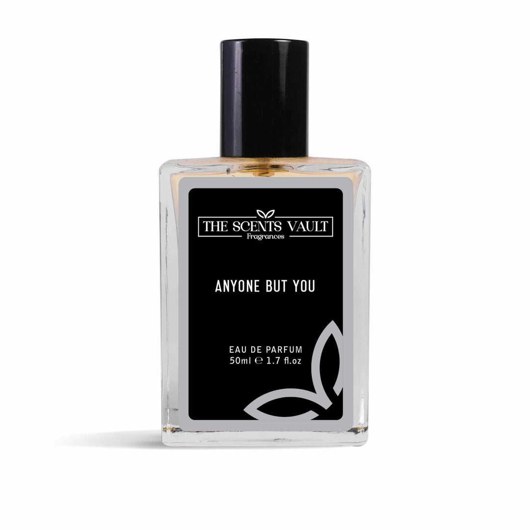 Perfume bottle labeled 'Anyone But You' by The Scent's Vault on a white background