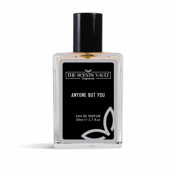 Perfume bottle labeled 'Anyone But You' by The Scent's Vault on a white background