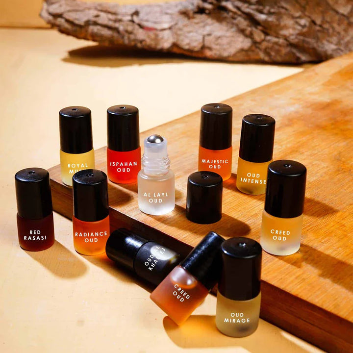 Mystery Attar Box (Pack of 6 High Quality Pure Attar Oils Roll On 2Ml Each)